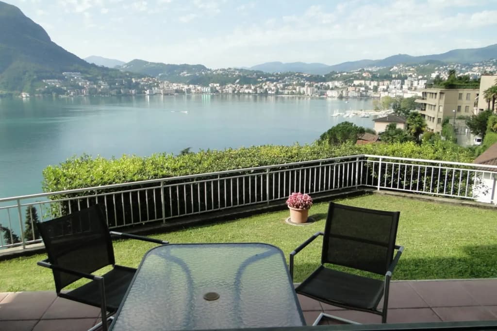 Lugano With Panorama From Castagnola Condo